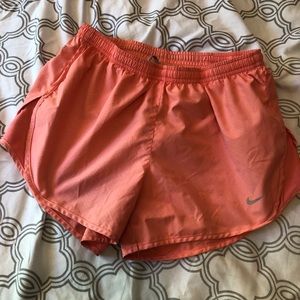 Coral Nike Drifit Shorts